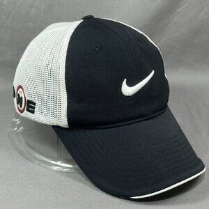 Nike Golf One VR Swoosh Flexfit M/L Hat Cap Black Trucker Mesh Running Dad Mens